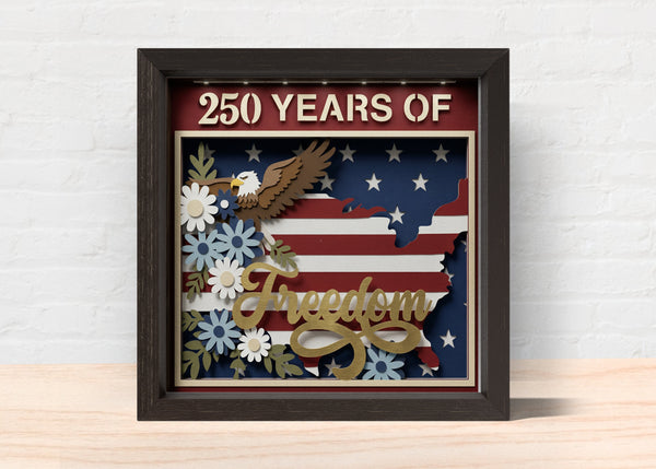 AMERICA CELEBRATES 250 Svg - Cricut Files, Cardstock Svg, Silhouette Files - HelloCrafterSvg
