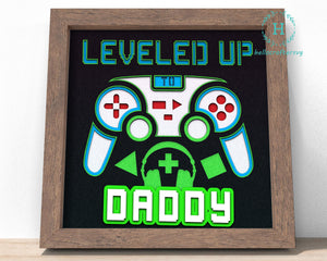 3D gamer dad Svg, FATHER'S DAY Shadow Box Svg 