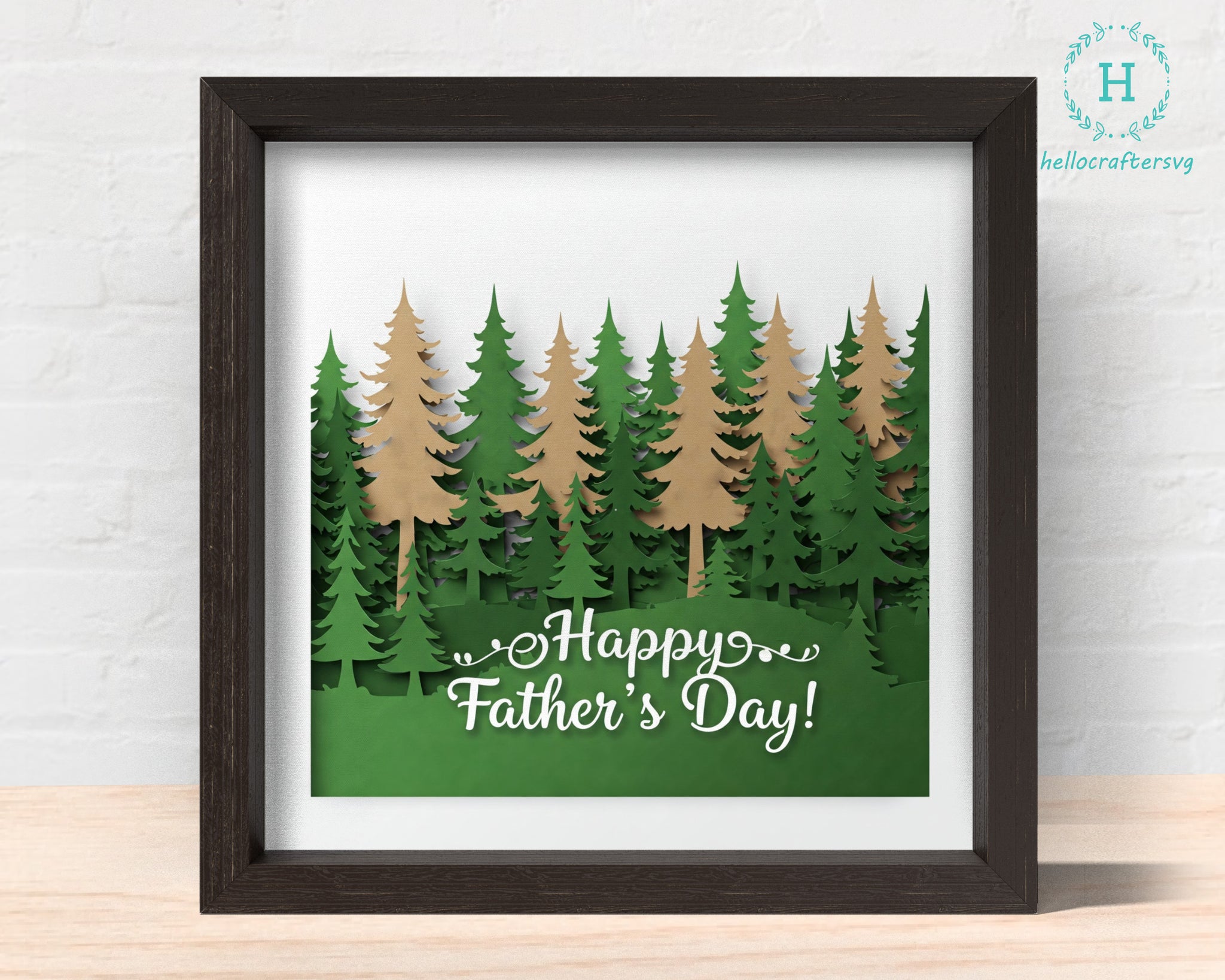 3d dad Svg, Happy FATHER'S DAY Shadow Box Svg
