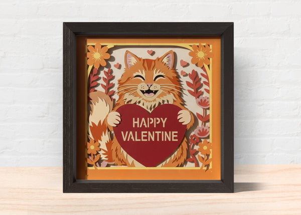 VALENTINE COW BUNDLE SHADOW BOX Svg (6 DESIGN)