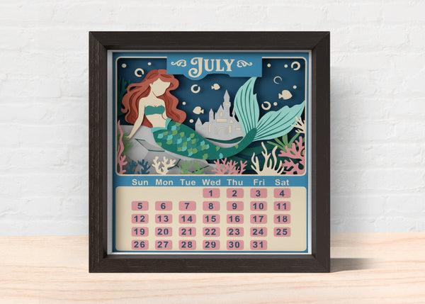 2026 DISNEY CALENDAR SHADOW BOX BUNDLE Svg - Cricut Files, Cardstock Svg, Silhouette Files - HelloCrafterSvg