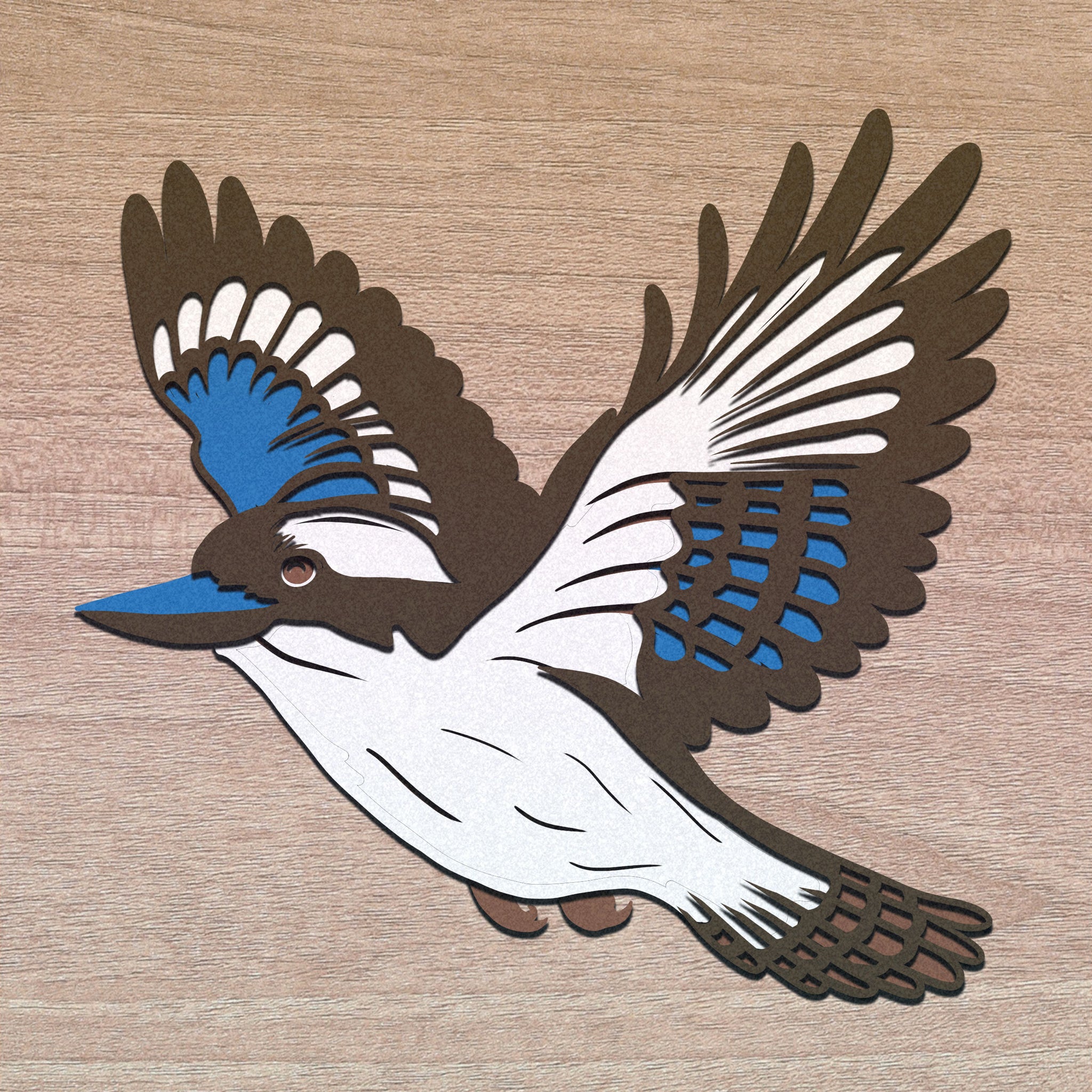 3d KOOKABURA Svg, LAYERED KOOKABURA Svg 