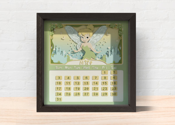 2026 DISNEY CALENDAR SHADOW BOX BUNDLE Svg - Cricut Files, Cardstock Svg, Silhouette Files - HelloCrafterSvg