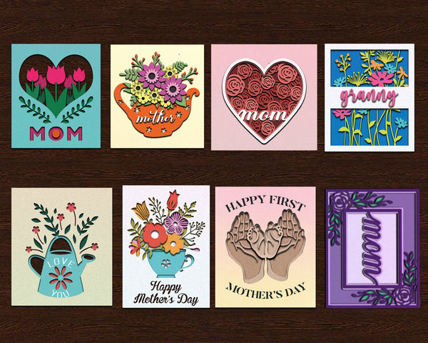 3D MOTHER'S DAY BUNDLE Layered Svg - Mum Version Of All Also Included
