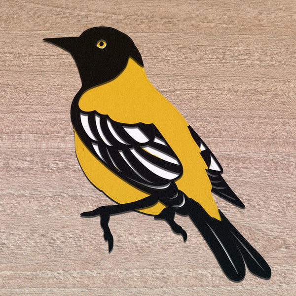 3d ORIOLE Svg, LAYERED ORIOLE Svg