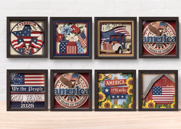 AMERICA CELEBRATES 250 Svg - Cricut Files, Cardstock Svg, Silhouette Files - HelloCrafterSvg