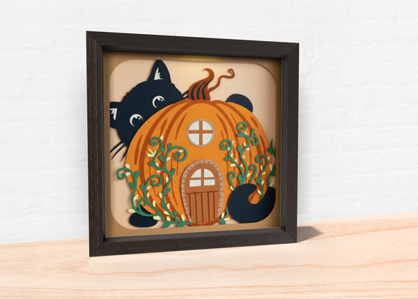 3D HALLOWEEN BUNDLE- Shadow Box Svg