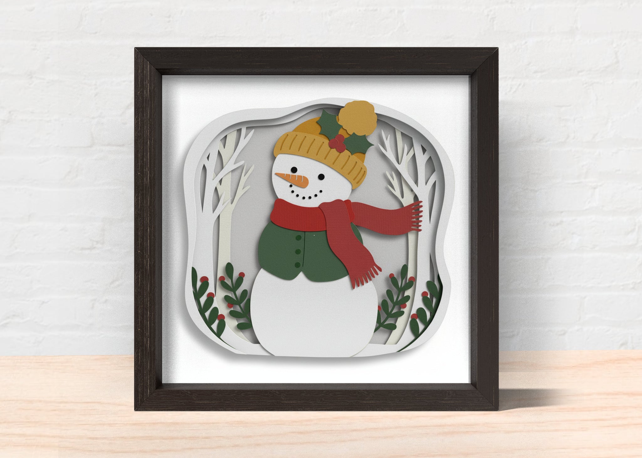 3D CHRISTMAS SNOWMAN  Svg - 3D SNOWMAN Svg