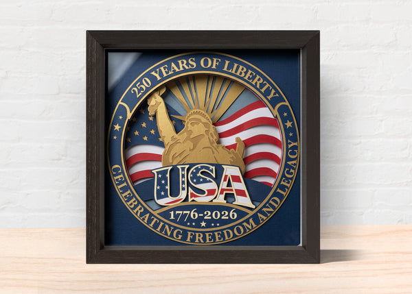 AMERICA CELEBRATES 250 Svg - Cricut Files, Cardstock Svg, Silhouette Files - HelloCrafterSvg