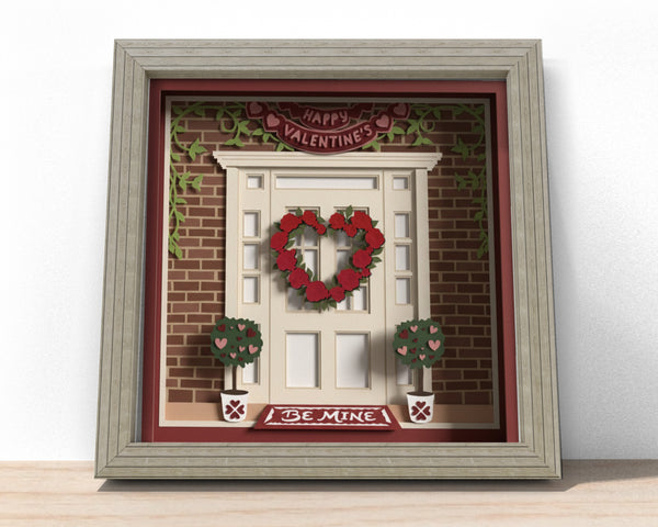 Custom Valentine DOOR BUNDLE SHADOW BOX Svg