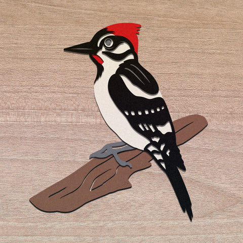 3d WOODPECKER Svg, LAYERED WOODPECKER Svg