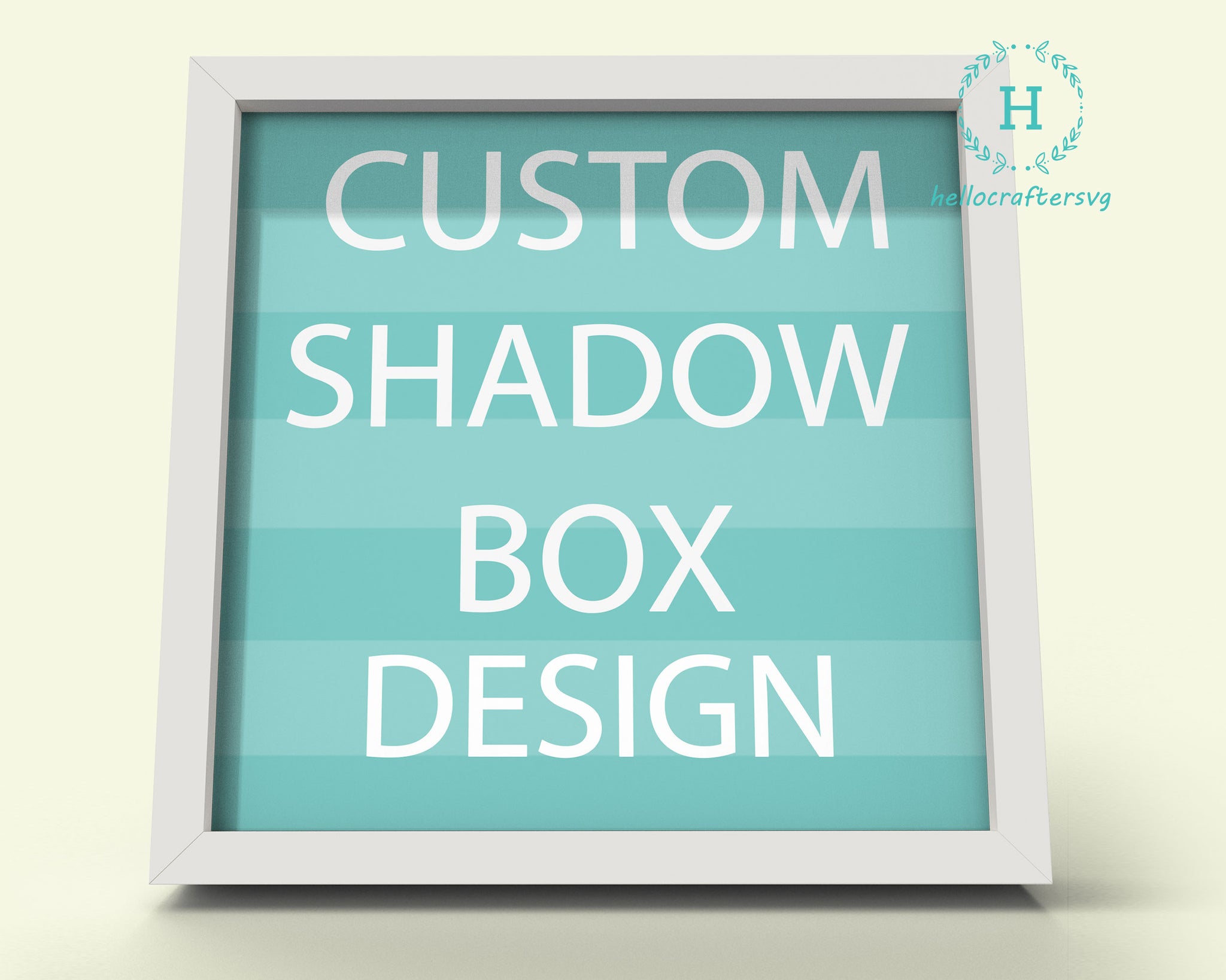 Custom Shadow Box SVG Design For Your Cutting Machine - GOLD