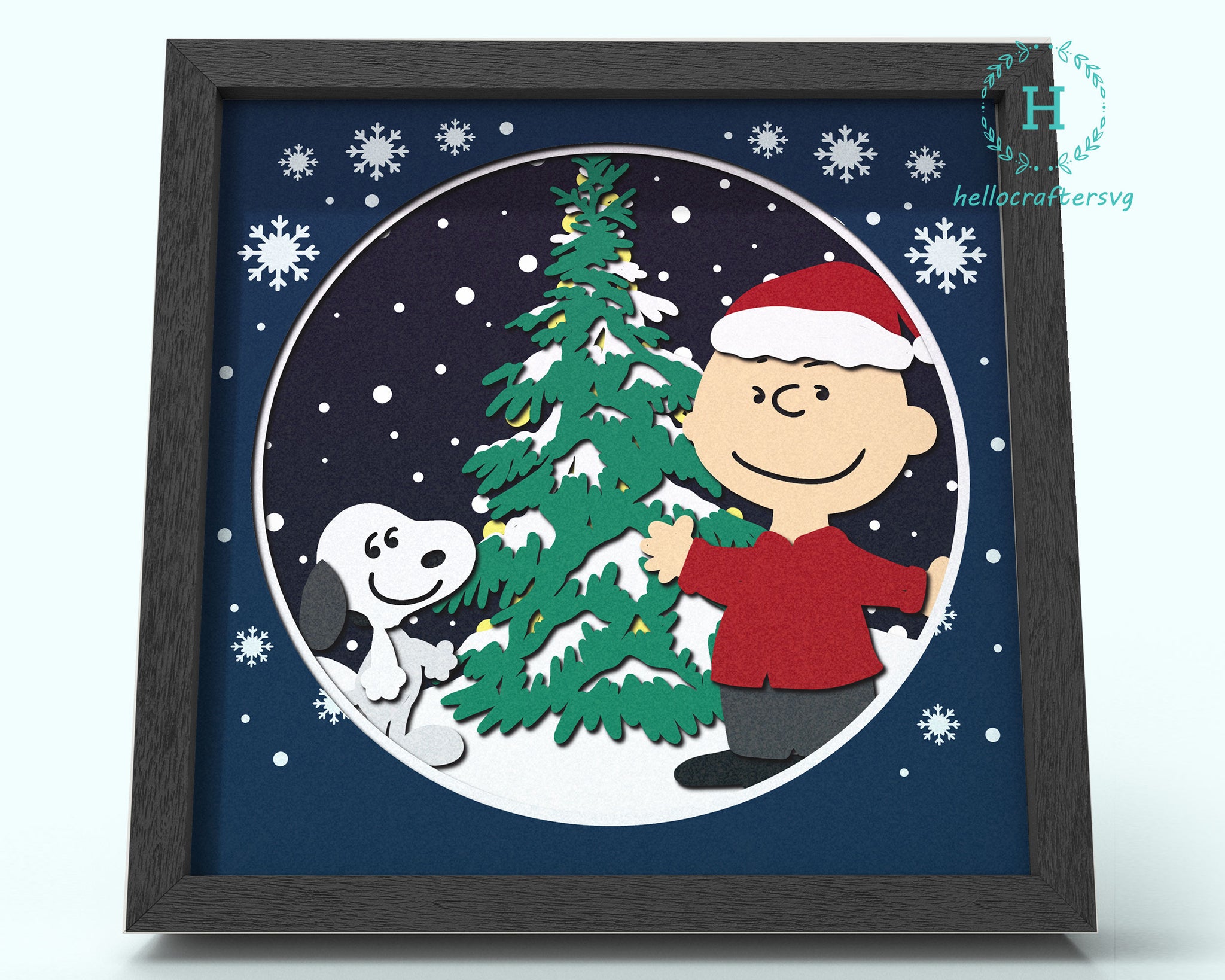 3d CHARLIE BROWN Svg, CHARLIE BROWN Shadow Box Svg - Cricut Files, Cardstock Svg, Silhouette Files - HelloCrafterSvg
