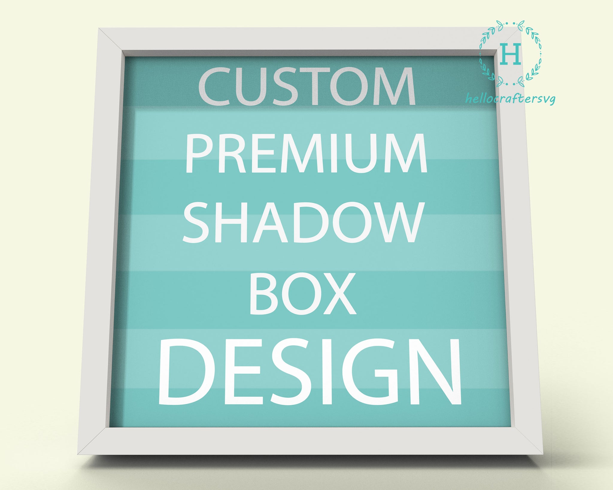Custom Shadow Box Design - hellocraftersvg