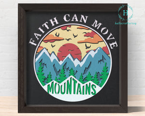 3D FAITH Can Move Mountain Svg