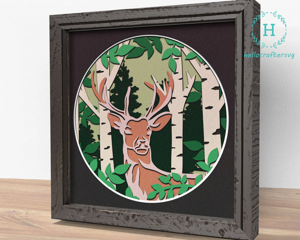 3d Hunting Dad Svg, Customisable FATHER'S DAY Shadow Box Svg -11